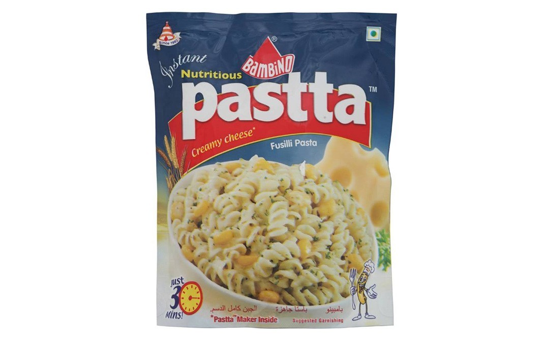 Bambino Pastta Creamy Cheese Fusilli Pasta   Pack  68 grams